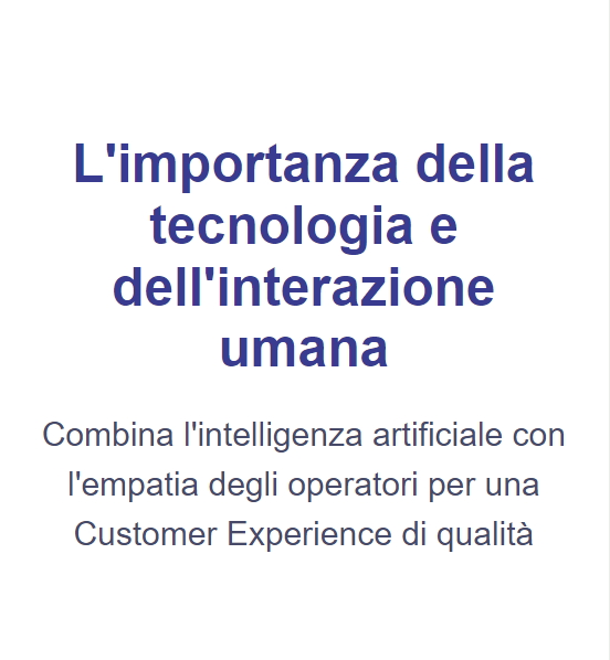 Limportanza della tecnologia e dellinterazione umana2